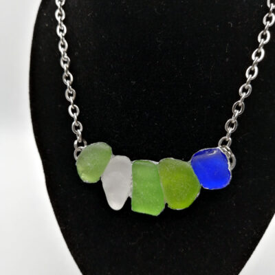 Genuine sea glass jewel