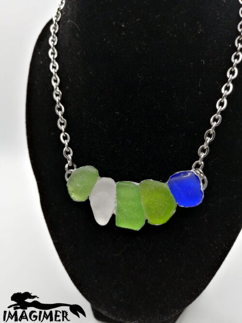 Genuine sea glass jewel