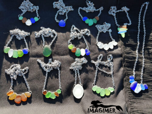 Sea glass collection necklace